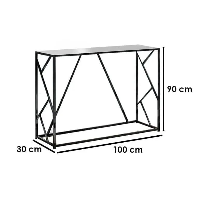 تسوق الأن من هومكس كونسول معدن بسطح زجاج 100*30*90 سم - STA29 بأفضل سعر وأفضل جودة