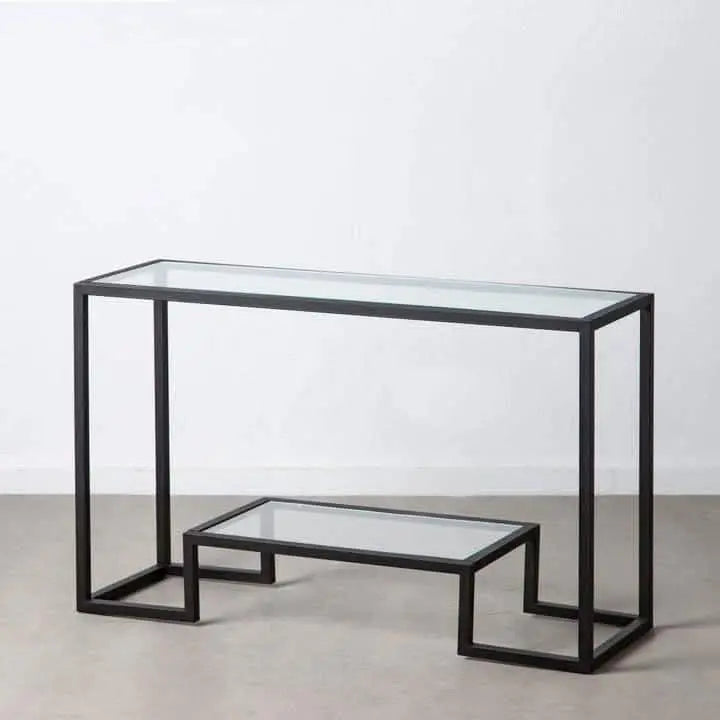 كونسول معدن بسطح زجاج 100*30*90 سم - STA1 - Homix