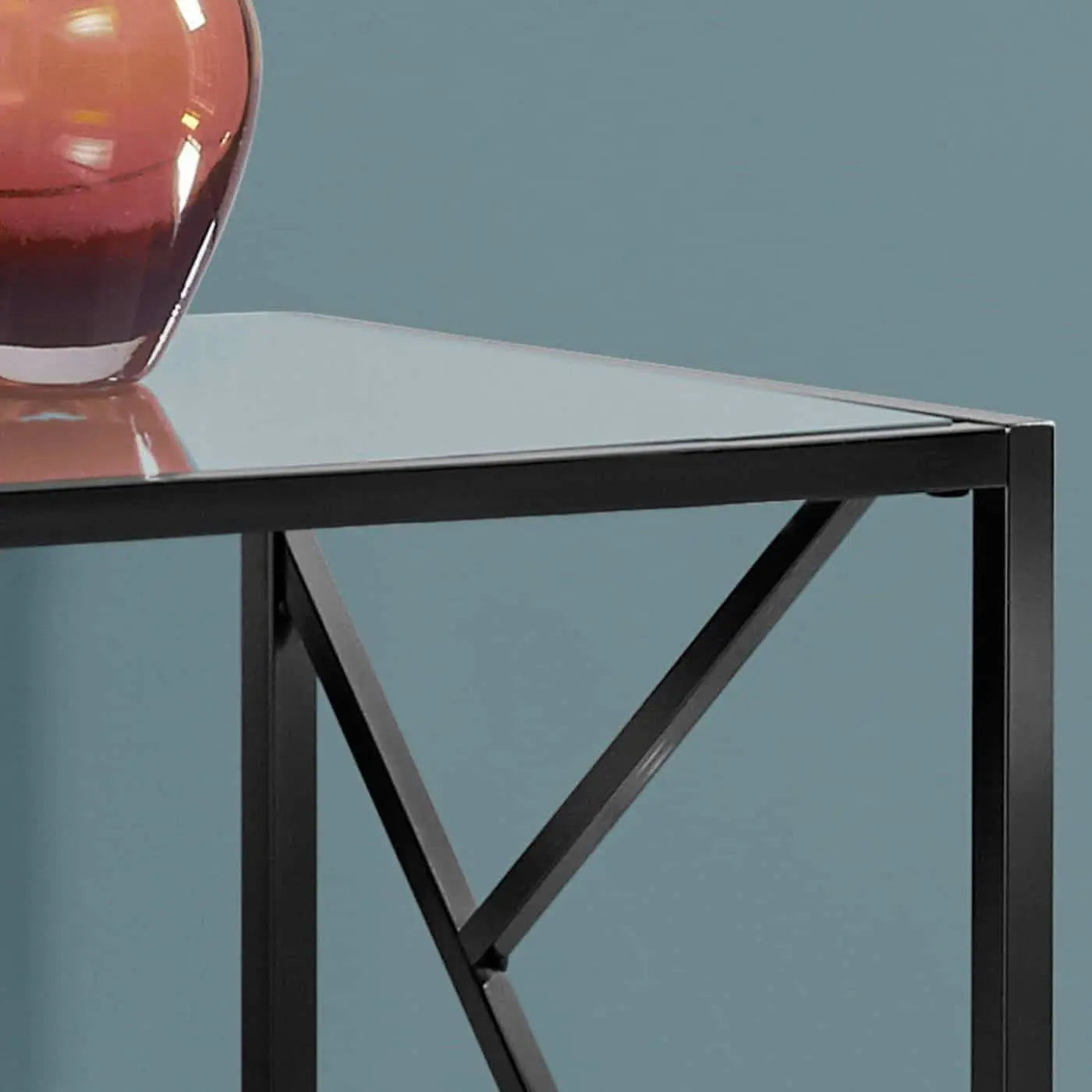 تسوق الأن من هومكس  كونسول معدن بسطح زجاج 100*30*90 سم - STA29 بأفضل سعر وأفضل جودة 