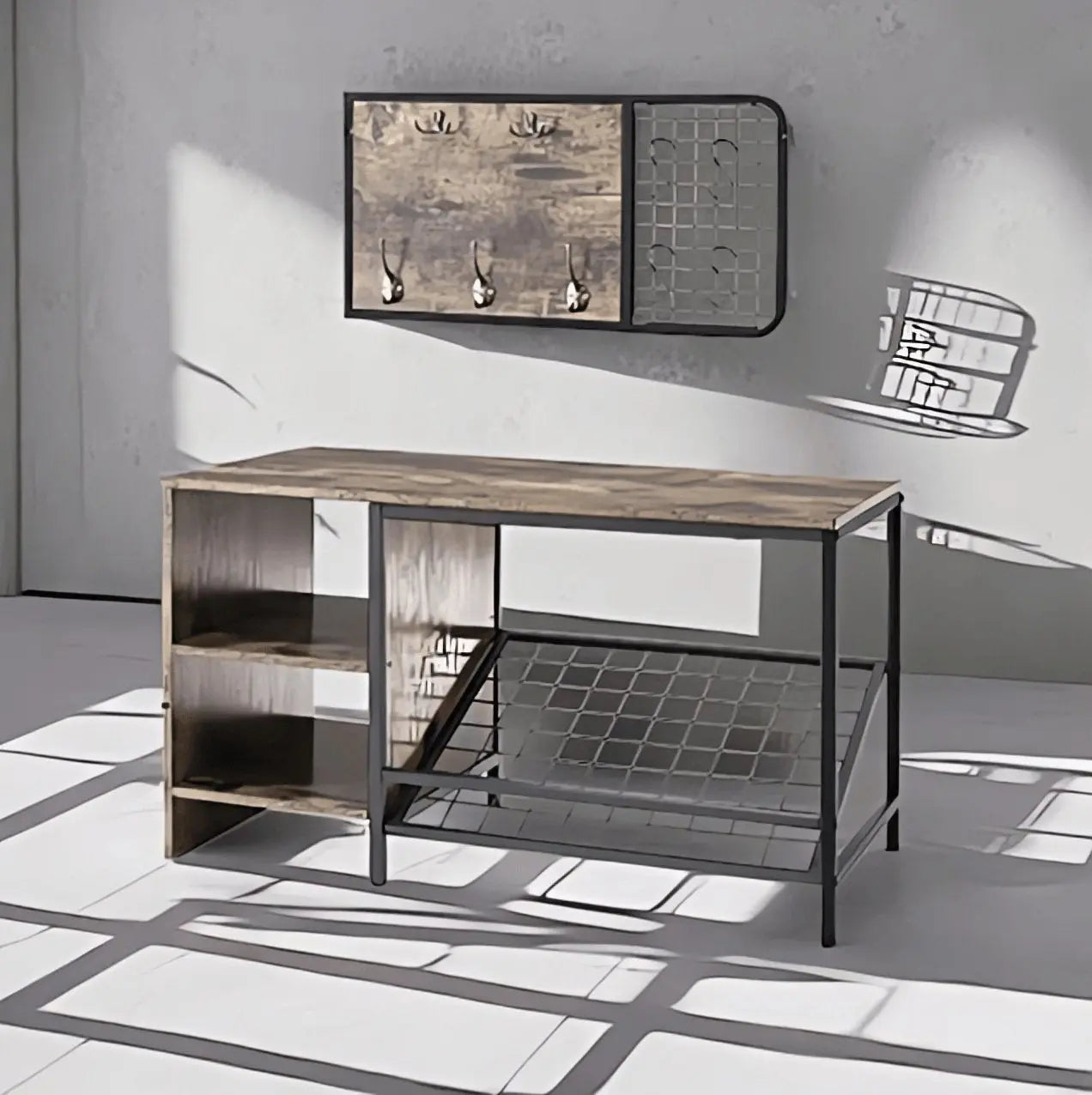 جزامة مزودة بشماعه 100*45*80 سم - STA122 - Homix