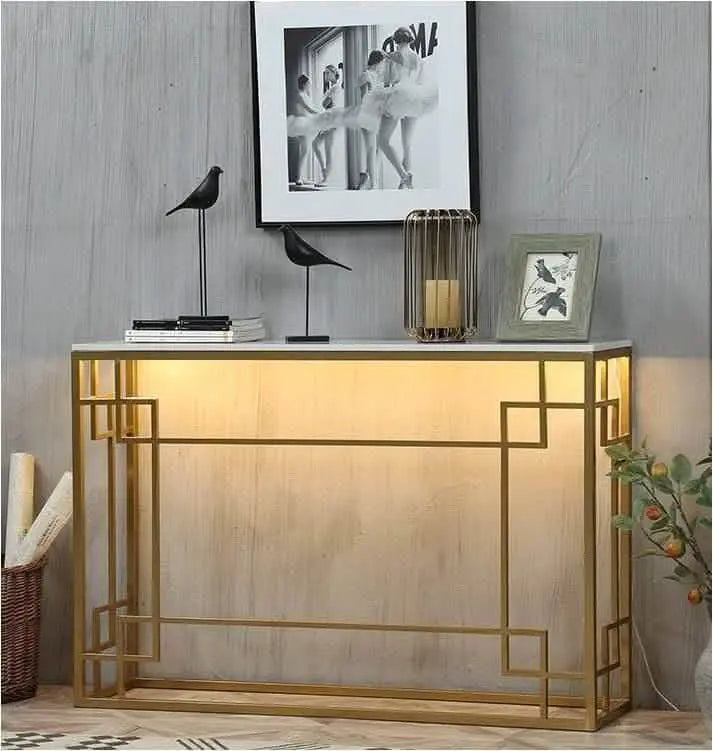 تسوق الأن من هومكس  كونسول معدن بسطح رخام  110*35*90 سم- STA72 بأفضل سعر وأفضل جودة 