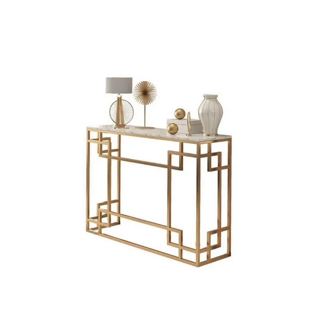 تسوق الأن من هومكس  كونسول معدن بسطح رخام  110*35*90 سم- STA72 بأفضل سعر وأفضل جودة 