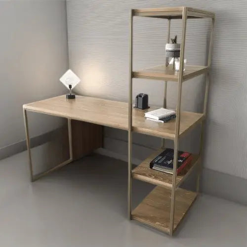 مكتب مزود بوحدة تخزين 120*50*120 سم - STA124 - Homix