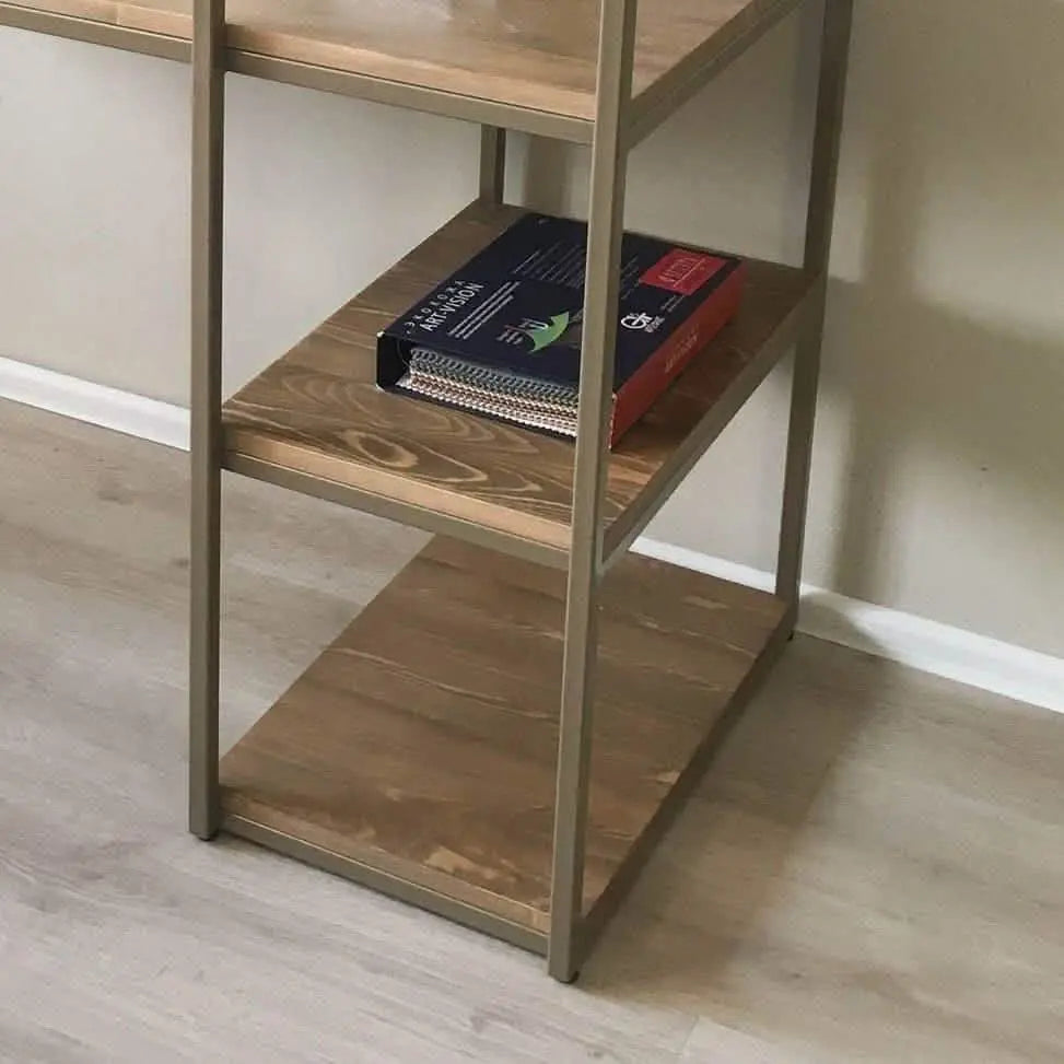 مكتب مزود بوحدة تخزين 120*50*120 سم - STA124 - Homix