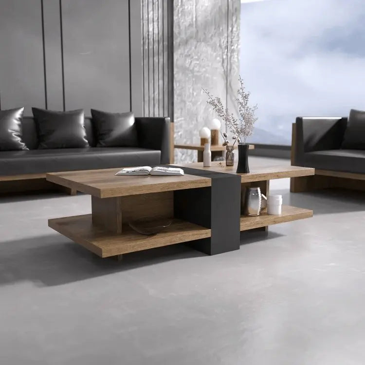 ترابيزة قهوة ام دي اف اسباني 140*70*40 سم - FUR42 - Homix