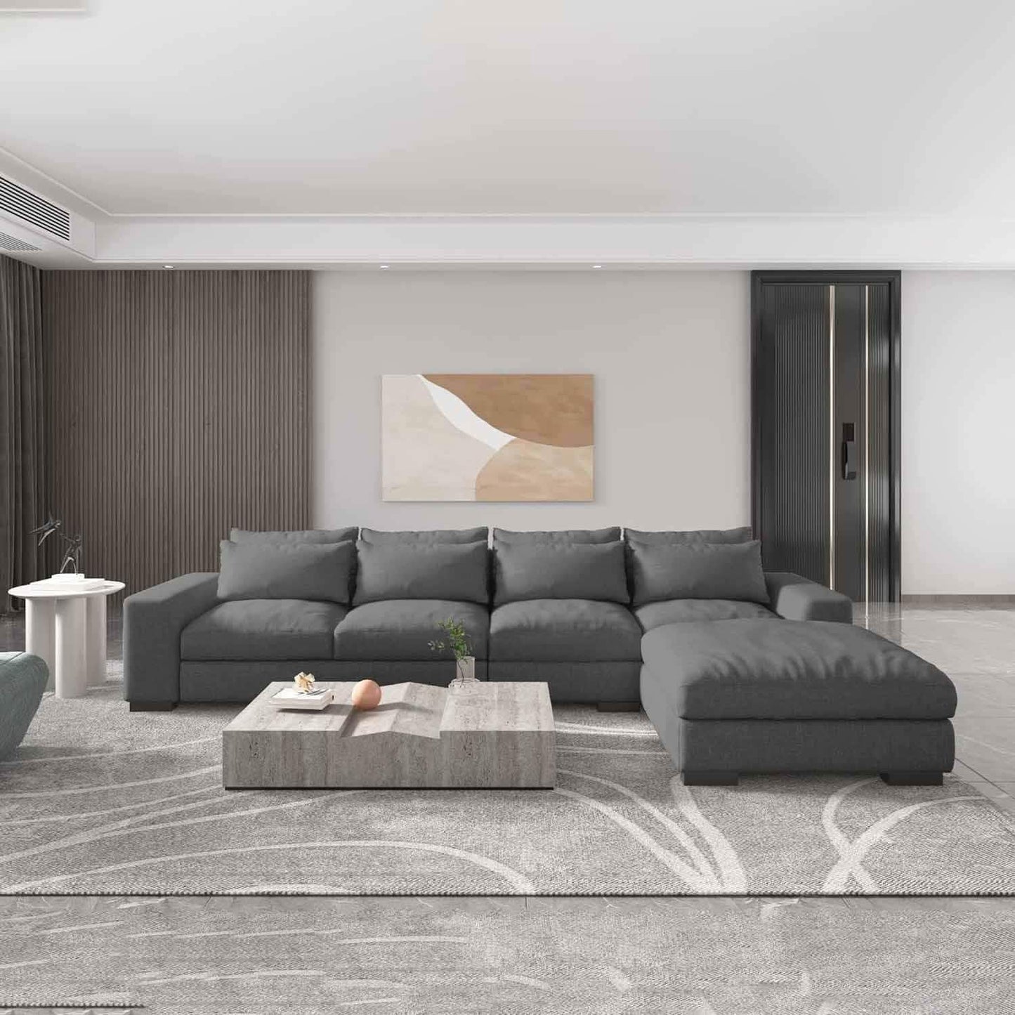 تسوق الأن من هومكس  كنبة خشب زان 300*170*85*75 سم - STB9 بأفضل سعر وأفضل جودة 