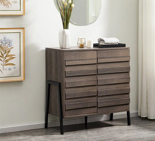 جزامة بضلفتين وارجل معدنية