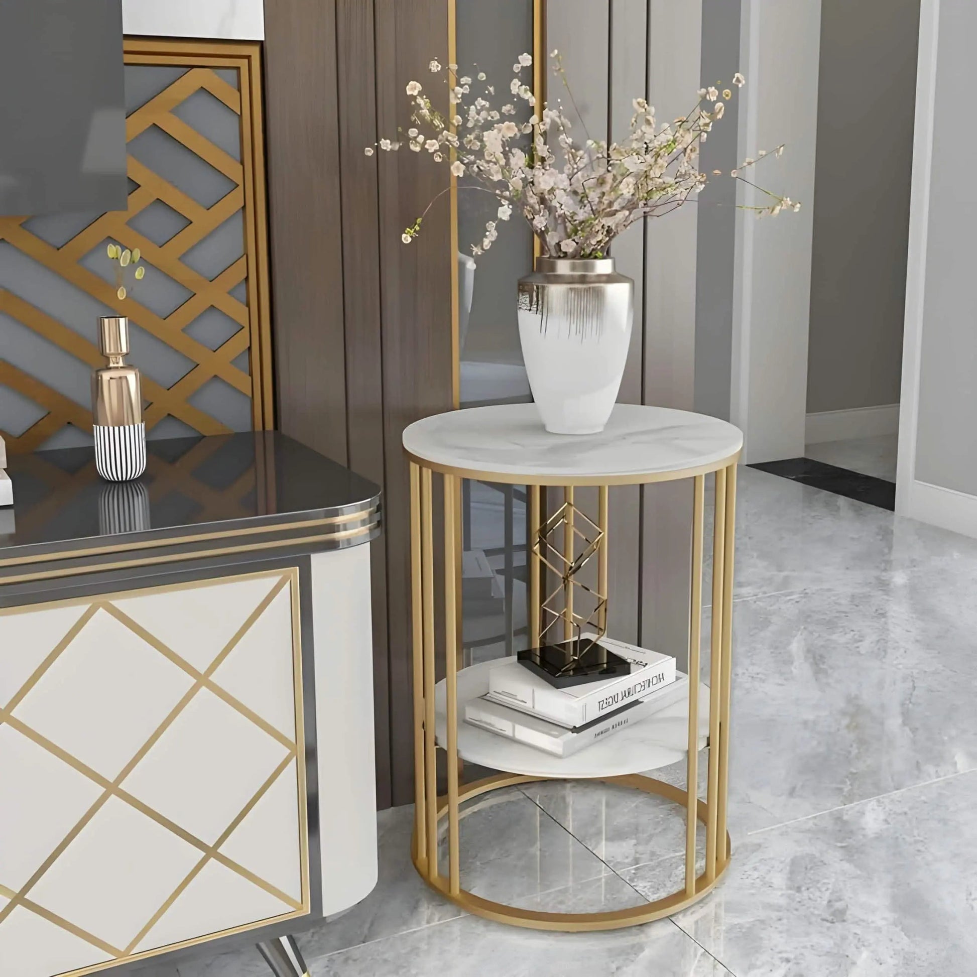 تسوق الأن من هومكس  ترابيزة جانبية معدن 40*40*60 سم - STA53 بأفضل سعر وأفضل جودة 