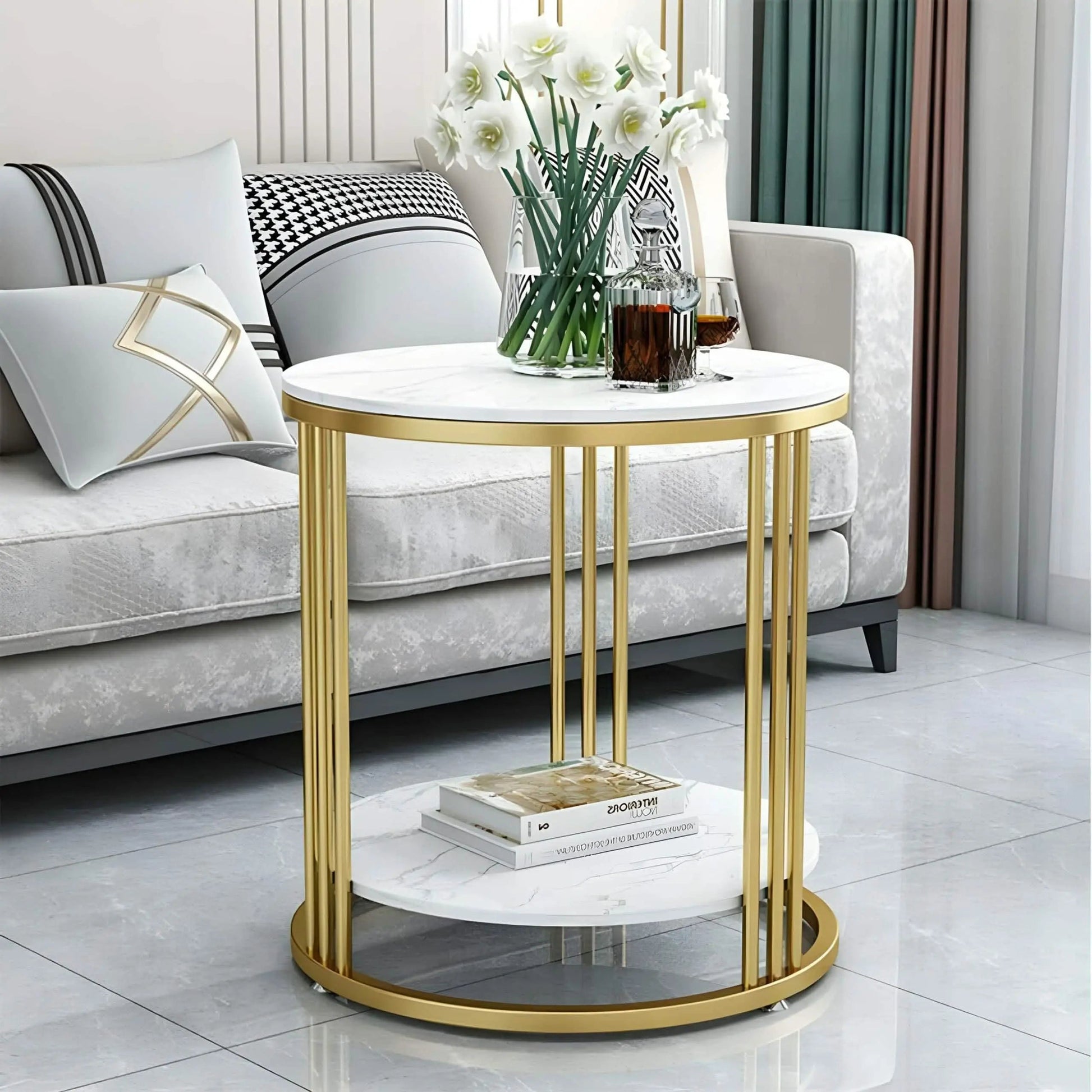 تسوق الأن من هومكس  ترابيزة جانبية معدن 40*40*60 سم - STA53 بأفضل سعر وأفضل جودة 