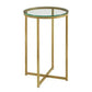 ترابيزة جانبية معدن بسطح زجاج 40*40*60 سم - STA8 - Homix