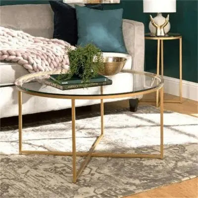 ترابيزة قهوة بسطح زجاج 70*45 سم - STA69 - Homix