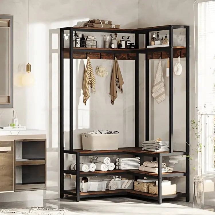 جزامة مع شماعة معدن 80*40*180 سم - STA120 - Homix