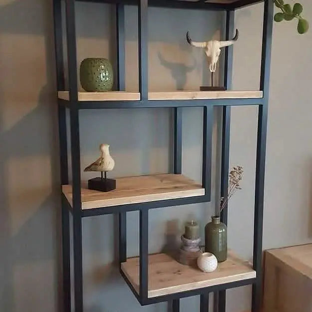 تسوق الأن من هومكس  وحدة تخزين بأرفف خشبية 90*35*150 سم - STA19 بأفضل سعر وأفضل جودة 