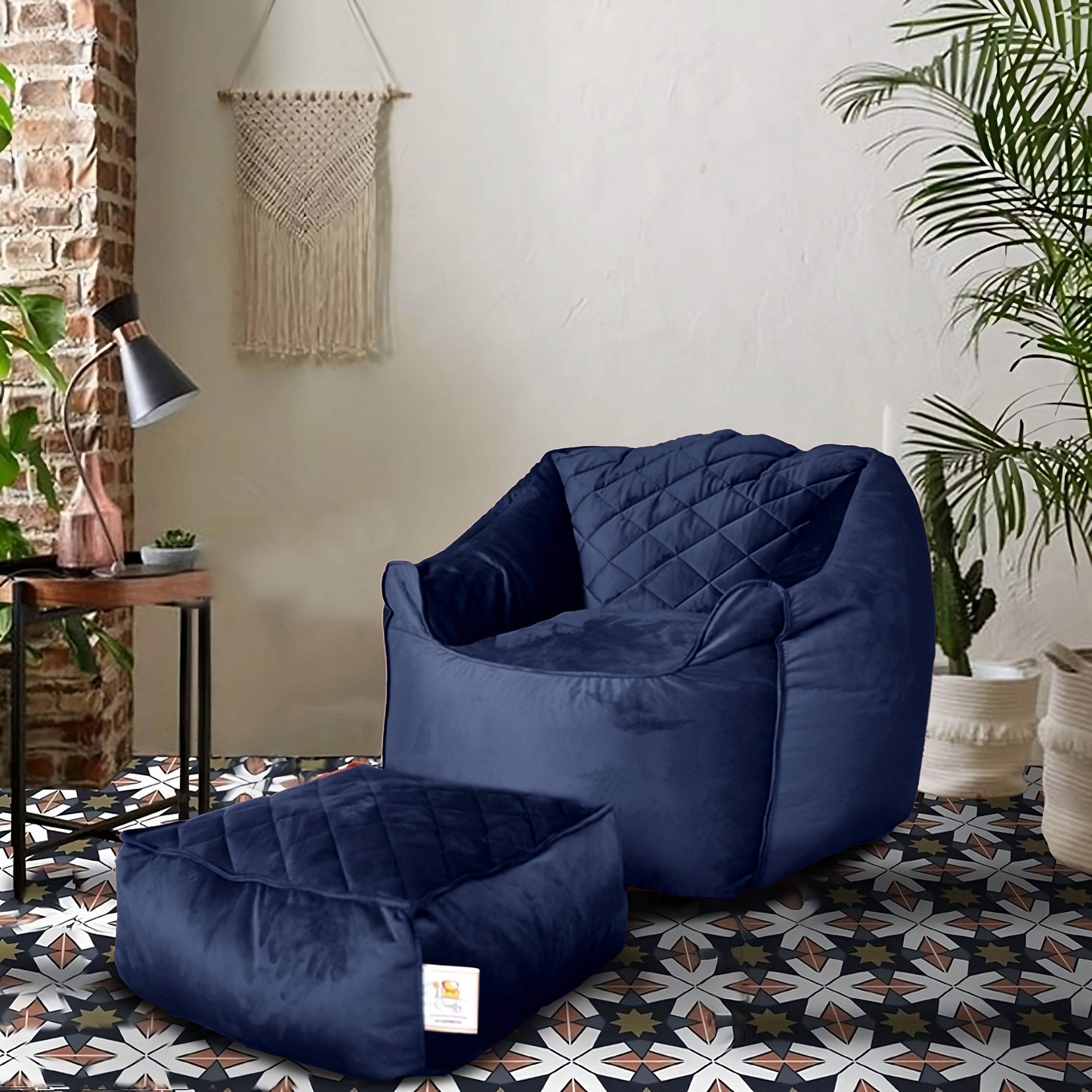 بين باج قطيفة وبوف 105*90*90 سم - COM136 Comfy