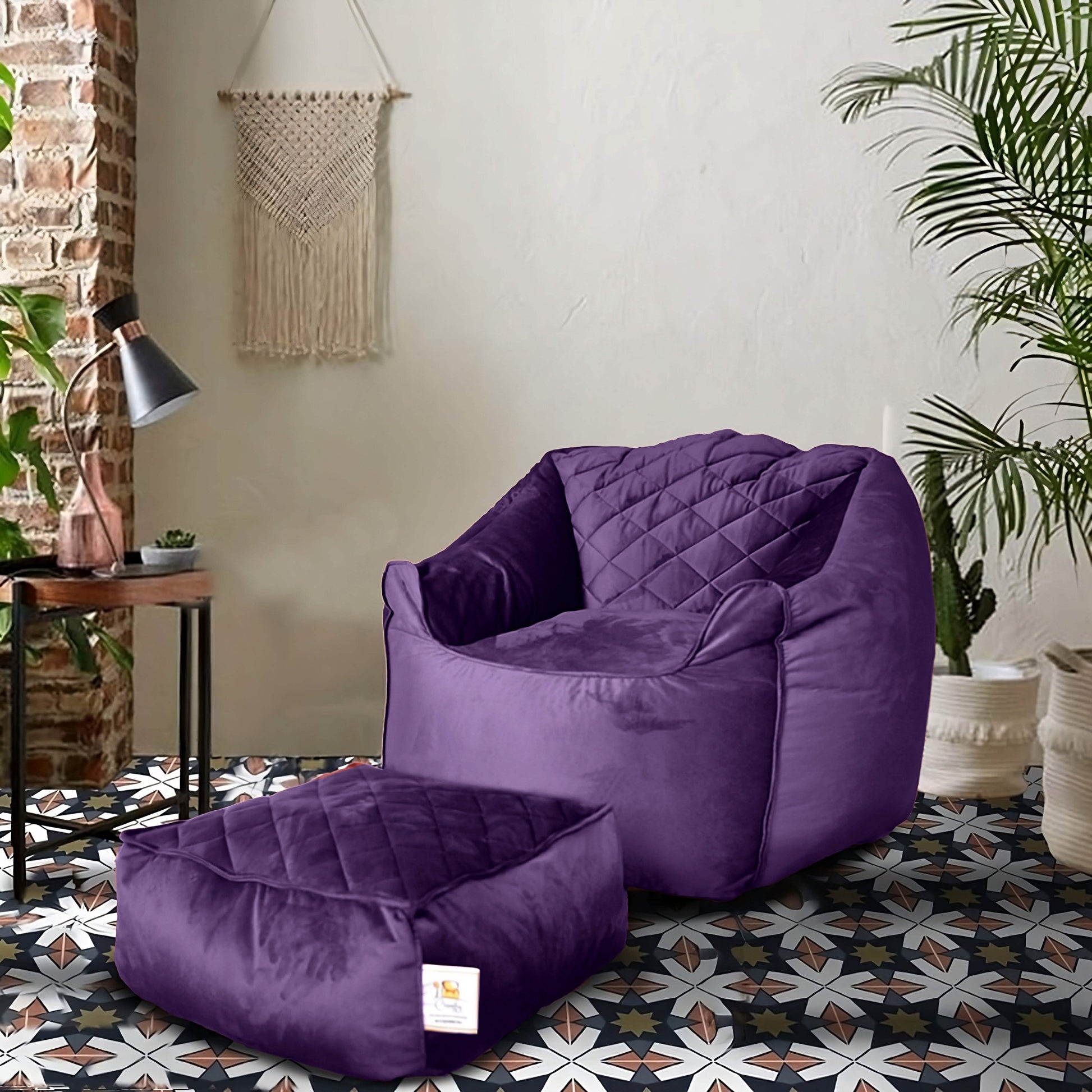 بين باج قطيفة وبوف 105*90*90 سم - COM136 Comfy