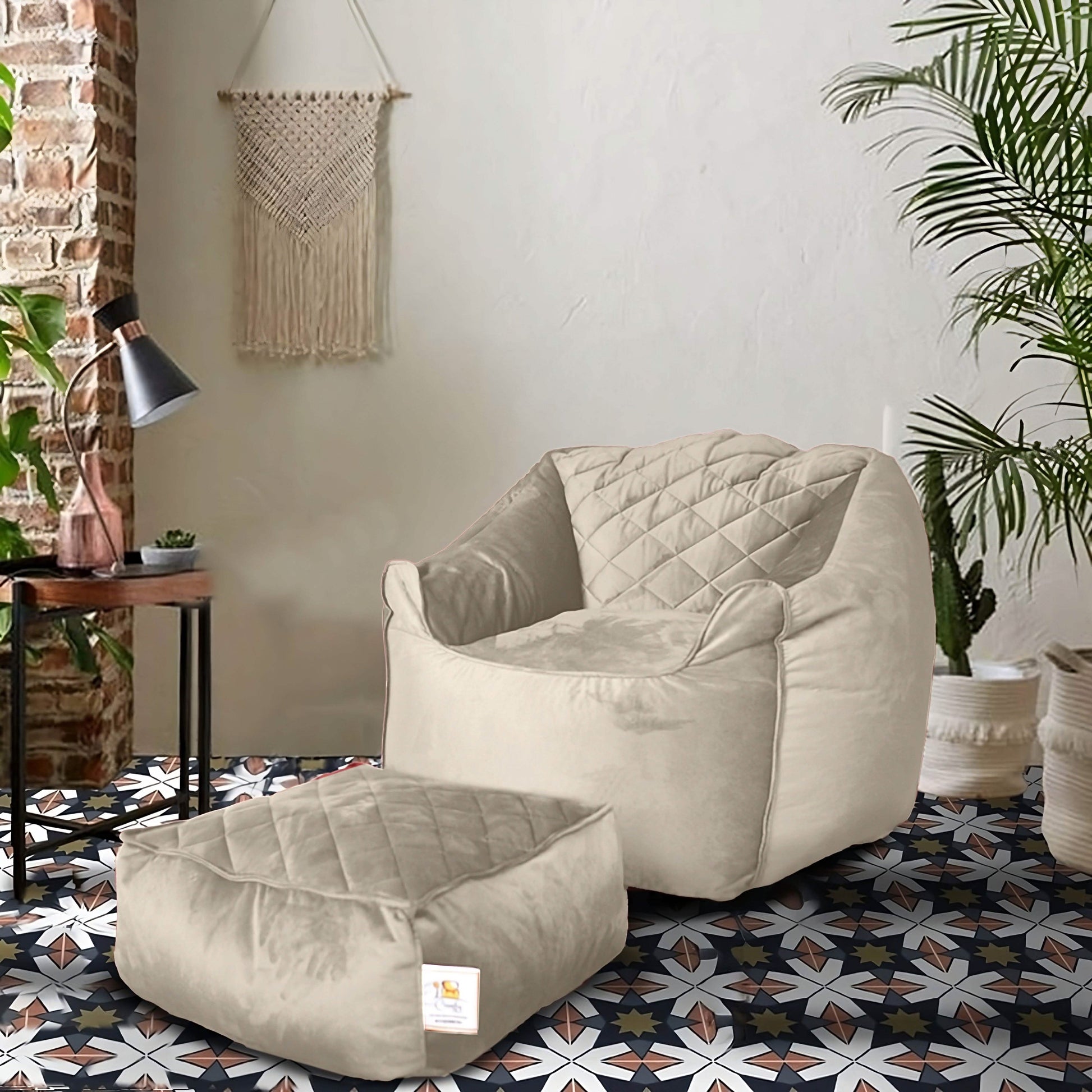 بين باج قطيفة وبوف 105*90*90 سم - COM136 Comfy